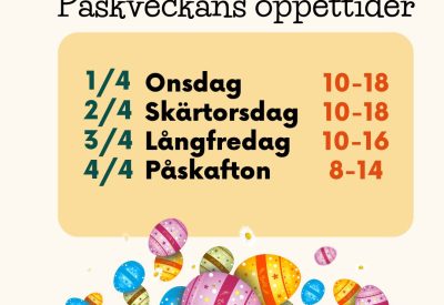Påskens öppettider (1)